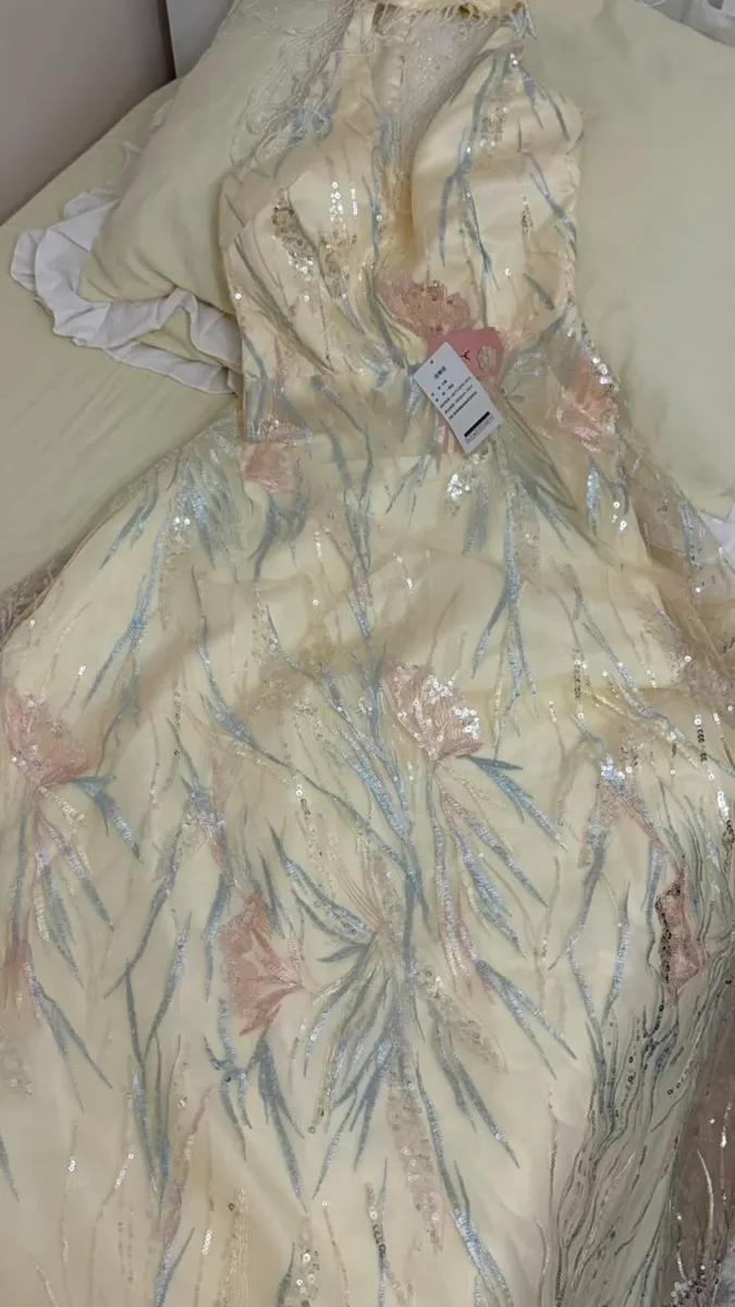 Custom Made — فستان بيج طويل